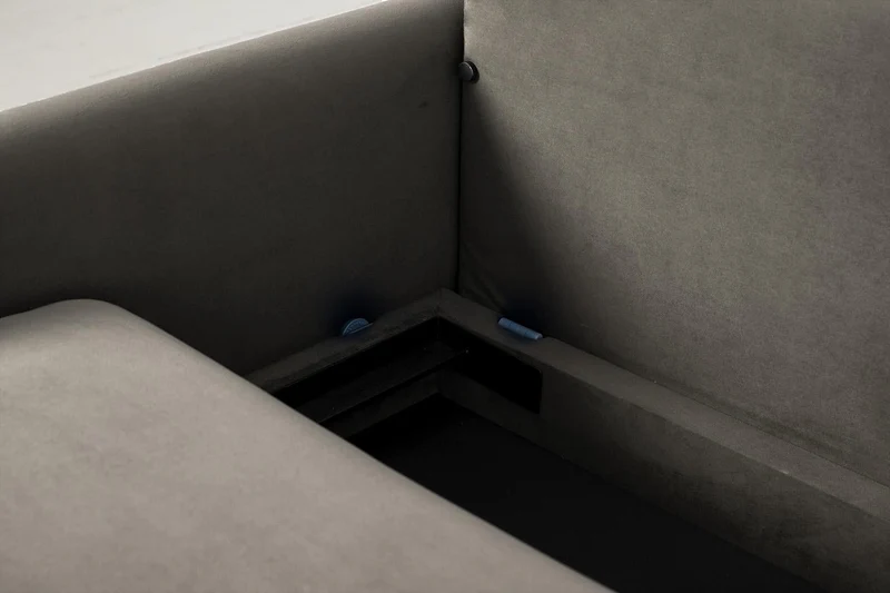 Model 04 Dreisitzer-Schlafsofa, Elefantengrau