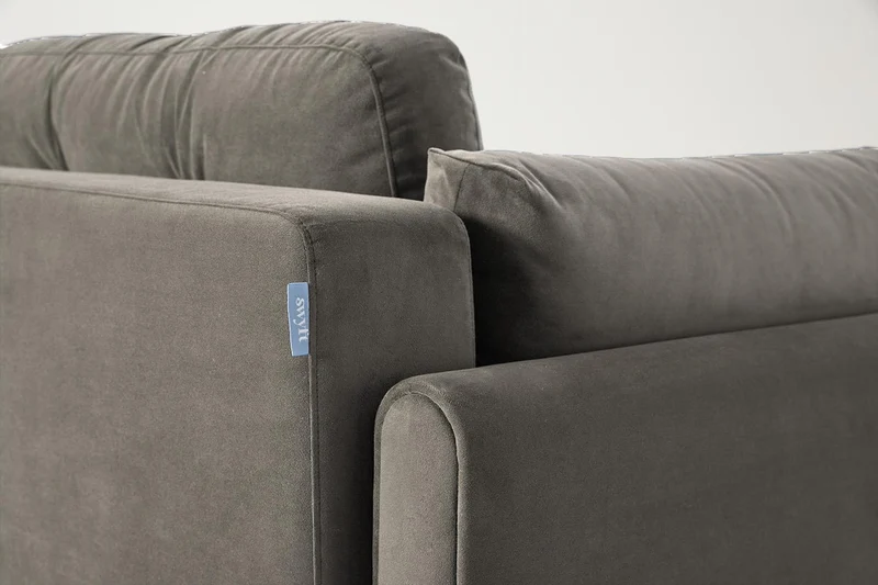Model 04 Dreisitzer-Schlafsofa, Elefantengrau