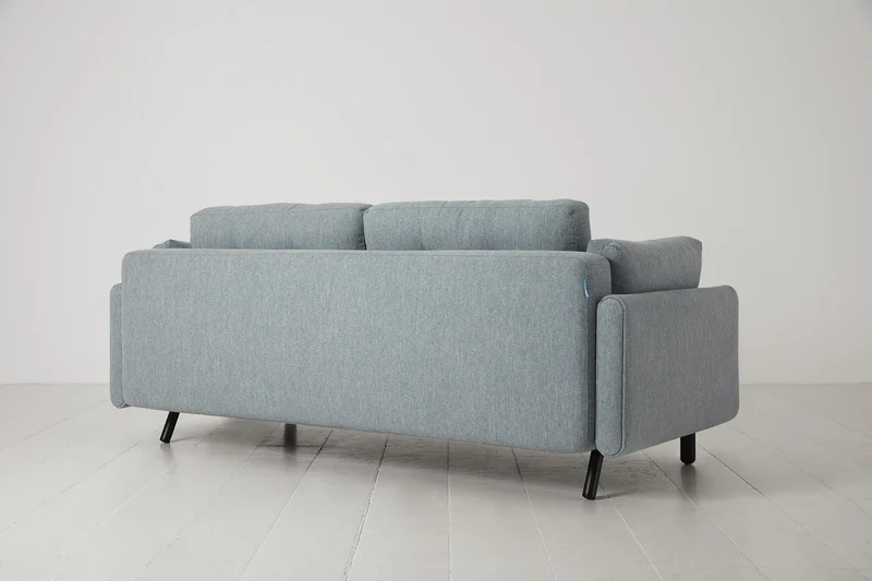 Model 04 Dreisitzer-Schlafsofa, Meerglasblau