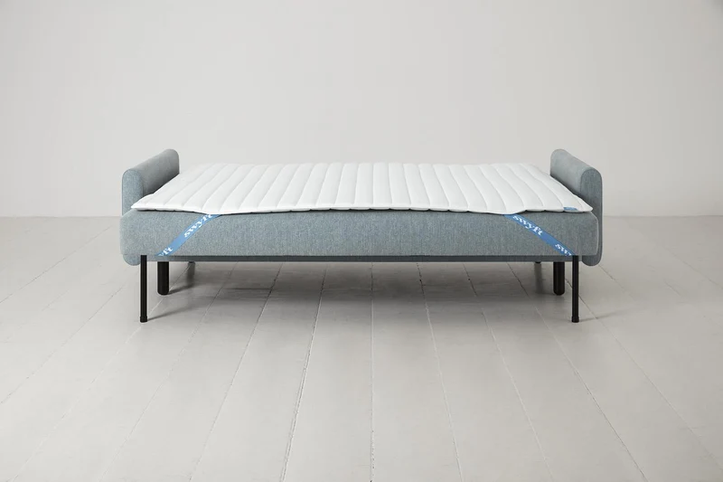 Model 04 Dreisitzer-Schlafsofa, Meerglasblau