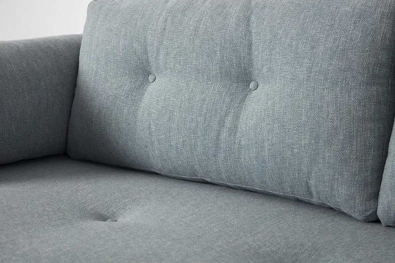 Model 04 Dreisitzer-Schlafsofa, Meerglasblau