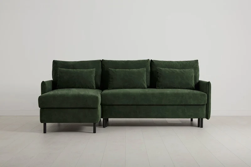 Model 12 Dreisitzer-Sofa mit Chaiselongue links