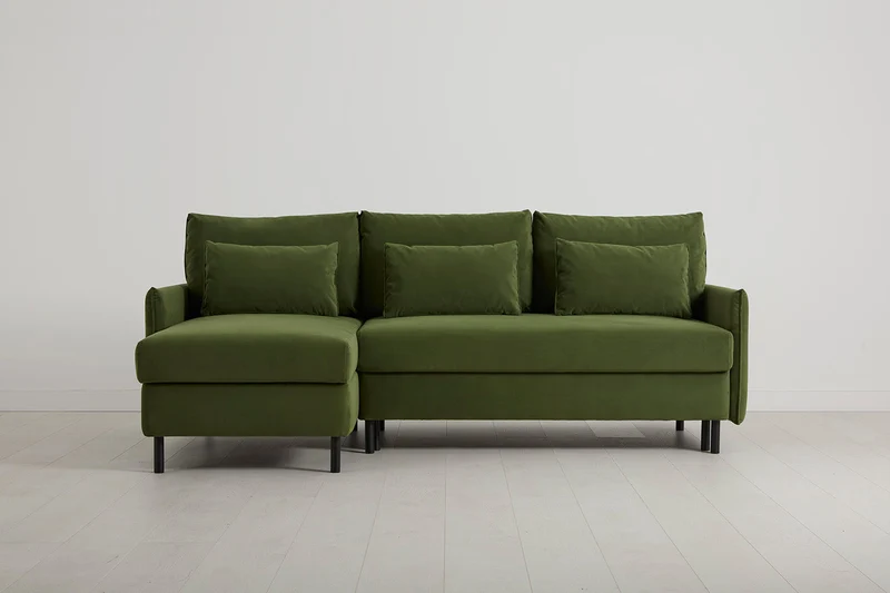 Model 12 Dreisitzer-Sofa mit Chaiselongue links
