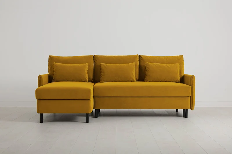 Model 12 Dreisitzer-Sofa mit Chaiselongue links