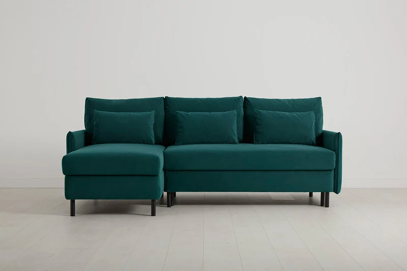 Model 12 Dreisitzer-Sofa mit Chaiselongue links