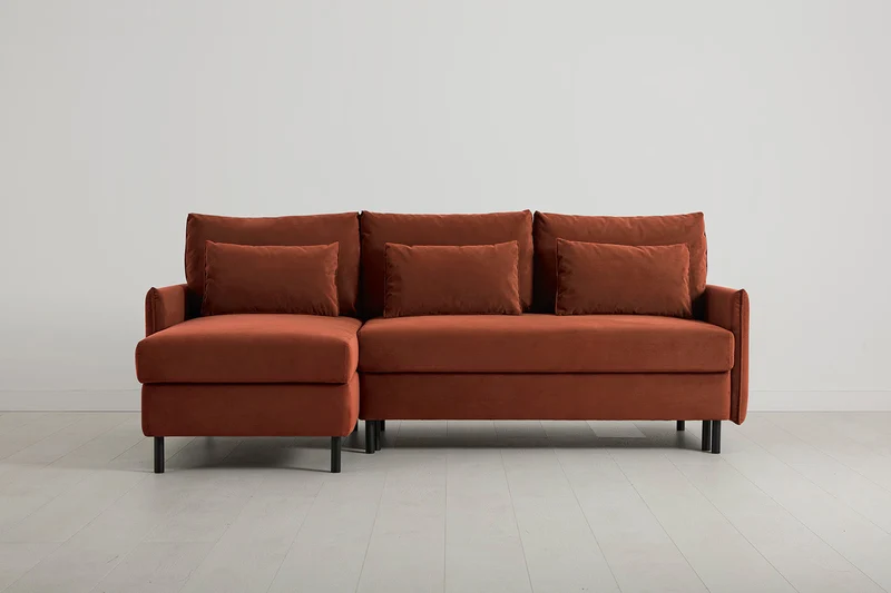 Model 12 Dreisitzer-Sofa mit Chaiselongue links