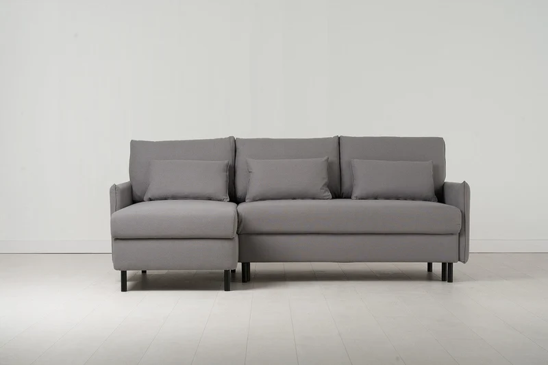 Model 12 Dreisitzer-Sofa mit Chaiselongue links