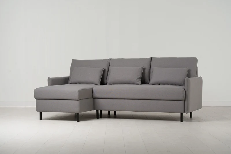 Model 12 Dreisitzer-Schlafsofa mit Chaiselongue links, Risso