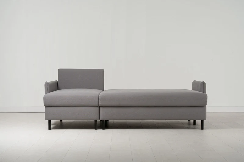 Model 12 Dreisitzer-Schlafsofa mit Chaiselongue links, Risso
