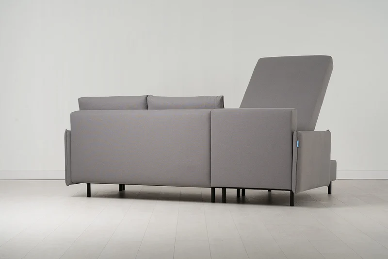 Model 12 Dreisitzer-Schlafsofa mit Chaiselongue links, Risso