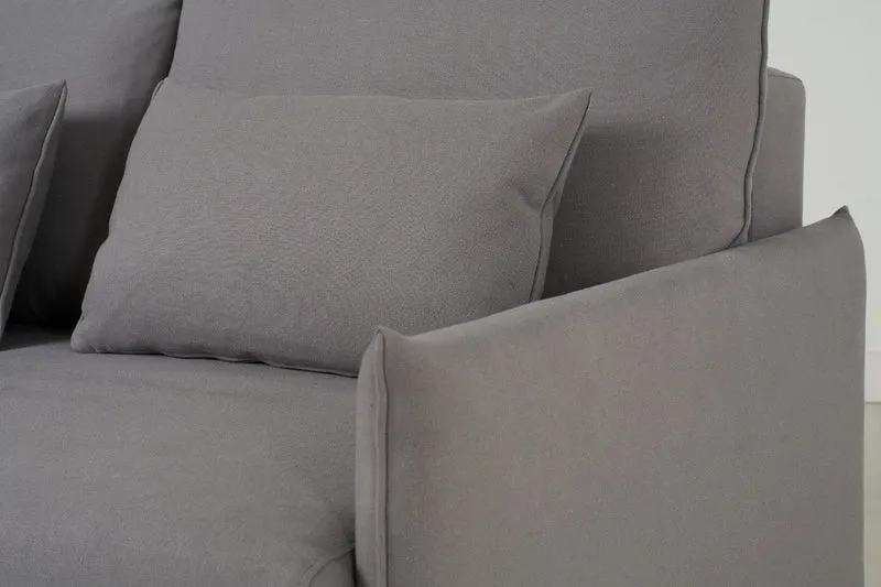 Model 12 Dreisitzer-Schlafsofa mit Chaiselongue links, Risso