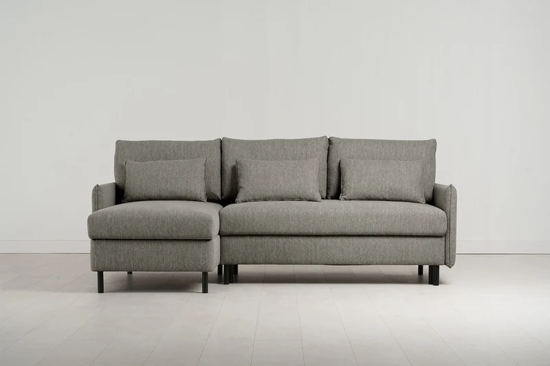 Model 12 Dreisitzer-Sofa mit Chaiselongue links