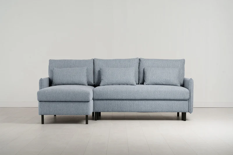 Model 12 Dreisitzer-Sofa mit Chaiselongue links