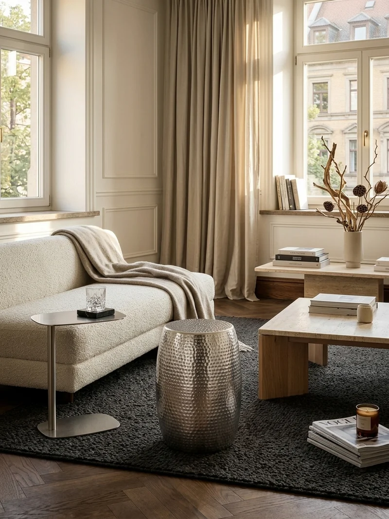 Beistelltisch Aluminium Orientalisch