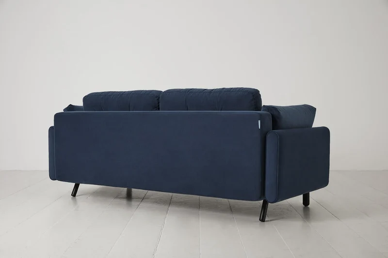 Model 04 Dreisitzer-Schlafsofa, Blaugrün
