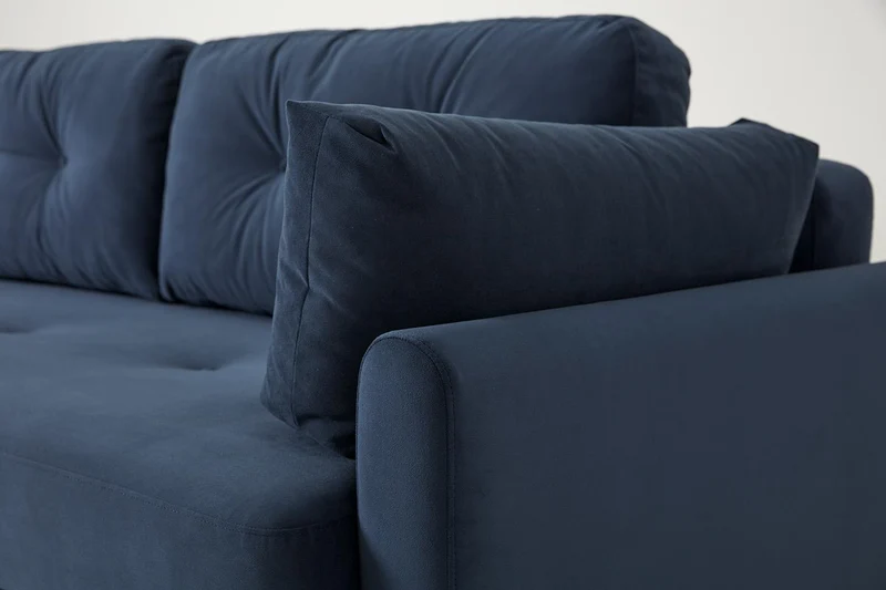 Model 04 Dreisitzer-Schlafsofa, Blaugrün