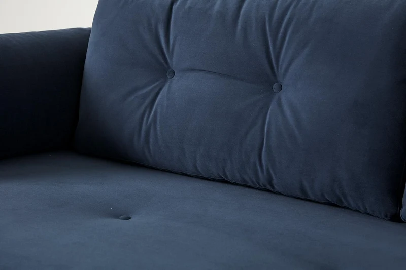 Model 04 Dreisitzer-Schlafsofa, Blaugrün
