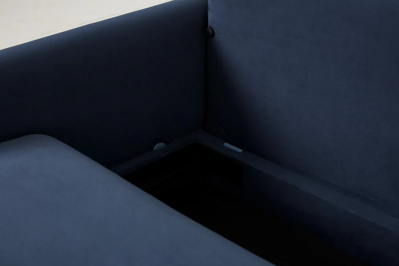 Model 04 Dreisitzer-Schlafsofa, Blaugrün