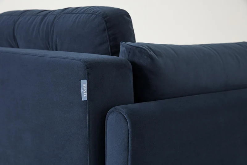 Model 04 Dreisitzer-Schlafsofa, Blaugrün