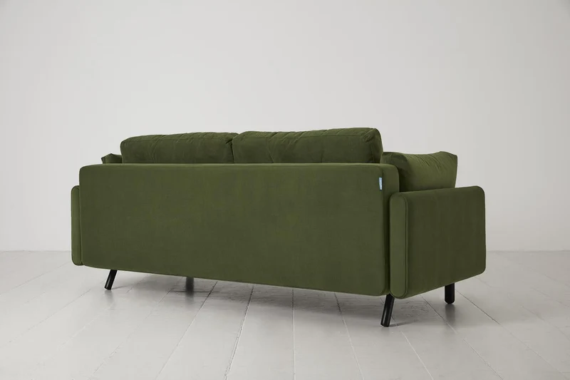 Model 04 Dreisitzer-Schlafsofa, Laubgrün