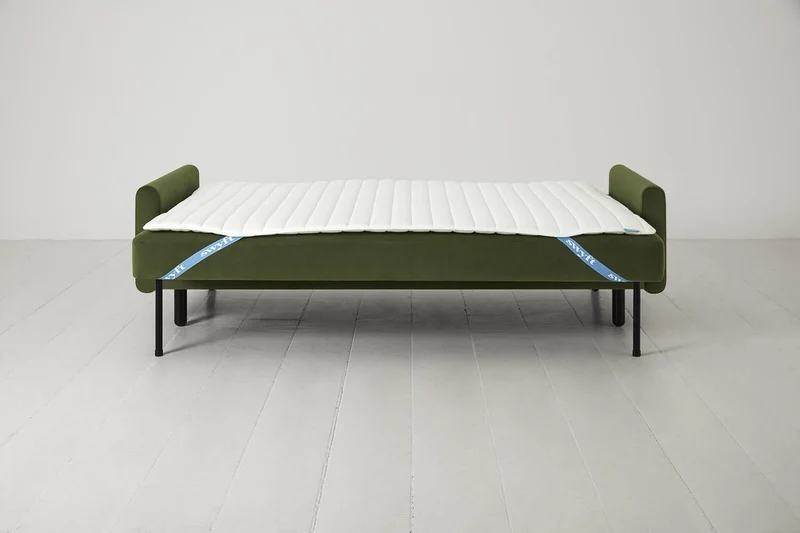 Model 04 Dreisitzer-Schlafsofa, Laubgrün
