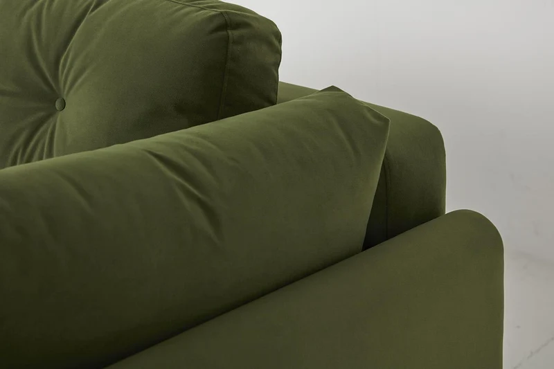 Model 04 Dreisitzer-Schlafsofa, Laubgrün