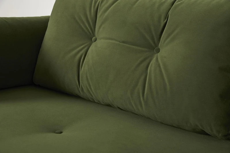 Model 04 Dreisitzer-Schlafsofa, Laubgrün