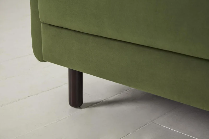 Model 04 Dreisitzer-Schlafsofa, Laubgrün