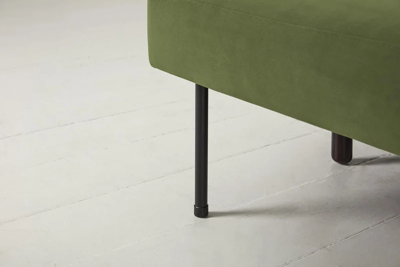 Model 04 Dreisitzer-Schlafsofa, Laubgrün