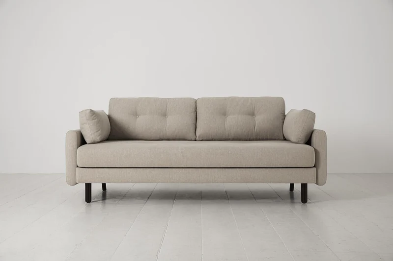 Model 04 Dreisitzer-Schlafsofa, Steingrau
