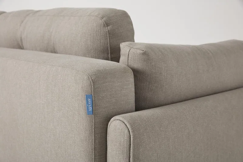 Model 04 Dreisitzer-Schlafsofa, Steingrau
