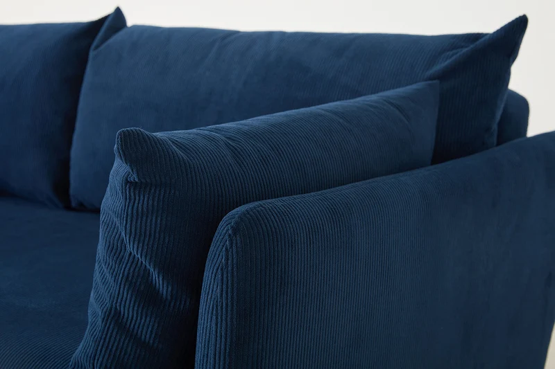 Model 08 Zweisitzer-Schlafsofa , Atlantikblau