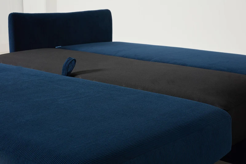 Model 08 Zweisitzer-Schlafsofa , Atlantikblau