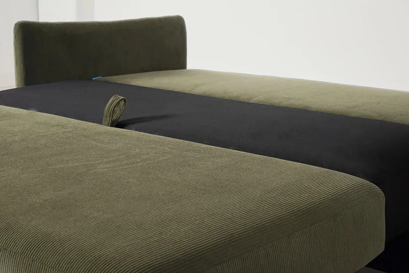 Model 08 Zweisitzer-Schlafsofa , Fenchelgrün