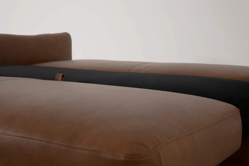 Model 08 Zweisitzer-Schlafsofa , Ahornbraun