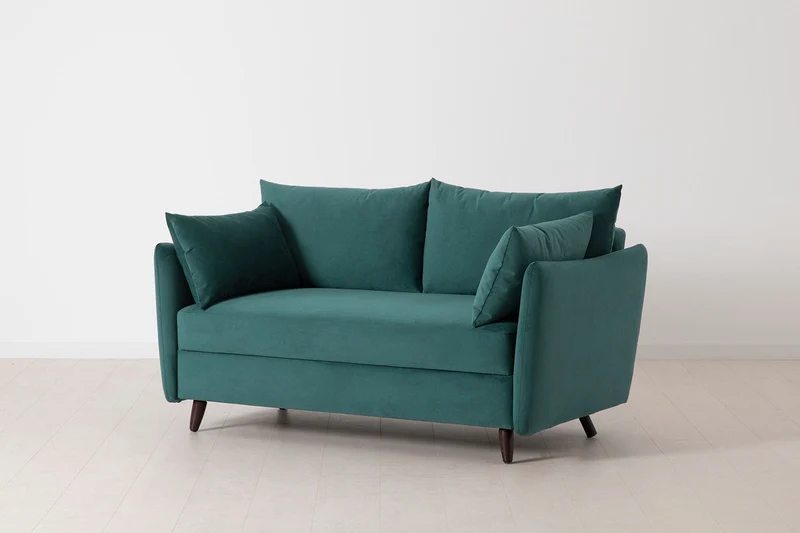 Model 08 Zweisitzer-Schlafsofa , Eisvogelblau