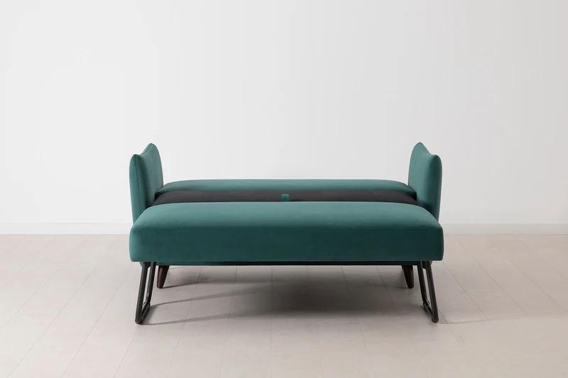 Model 08 Zweisitzer-Schlafsofa , Eisvogelblau