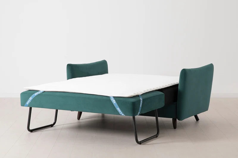 Model 08 Zweisitzer-Schlafsofa , Eisvogelblau