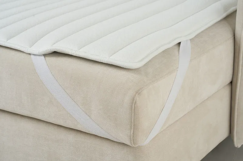 Model 12 Dreisitzer-Schlafsofa mit Chaiselongue links, Kreideweiß