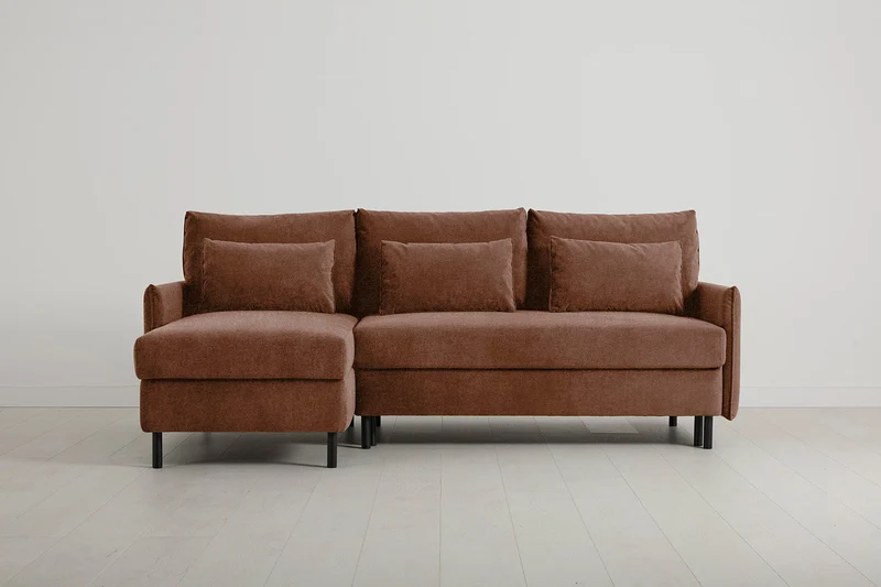 Model 12 Dreisitzer-Sofa mit Chaiselongue links