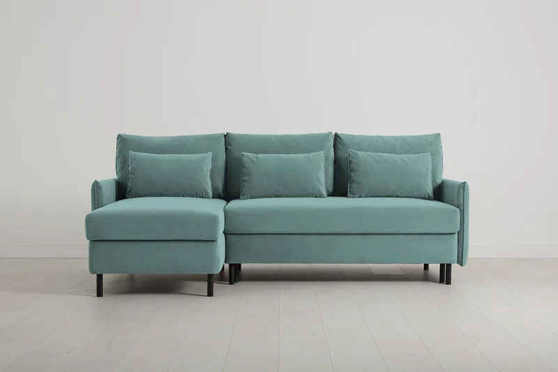 Model 12 Dreisitzer-Sofa mit Chaiselongue links