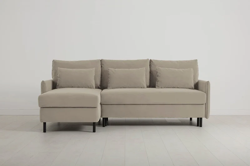 Model 12 Dreisitzer-Sofa mit Chaiselongue links