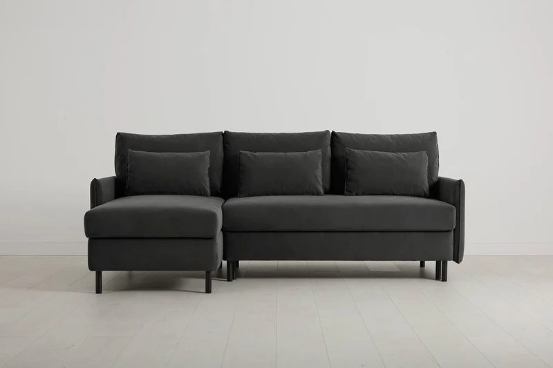 Model 12 Dreisitzer-Sofa mit Chaiselongue links