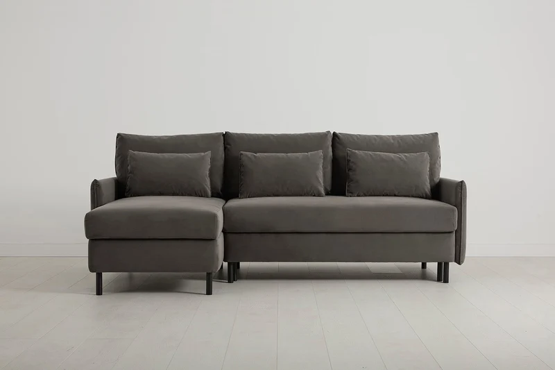 Model 12 Dreisitzer-Sofa mit Chaiselongue links