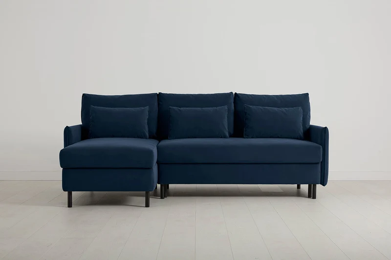 Model 12 Dreisitzer-Sofa mit Chaiselongue links