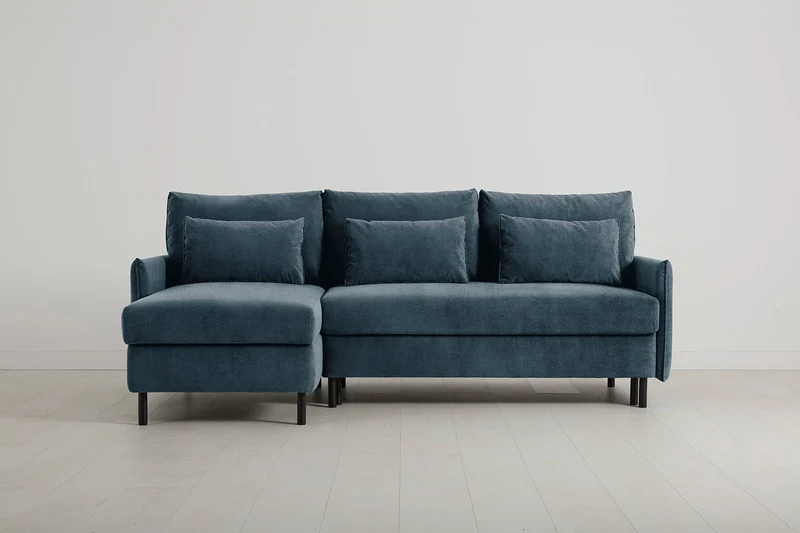 Model 12 Dreisitzer-Sofa mit Chaiselongue links