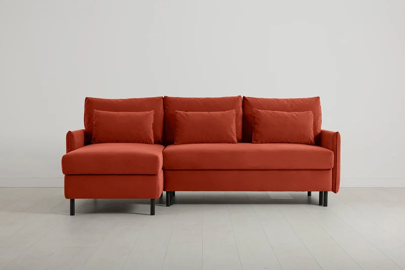 Model 12 Dreisitzer-Sofa mit Chaiselongue links