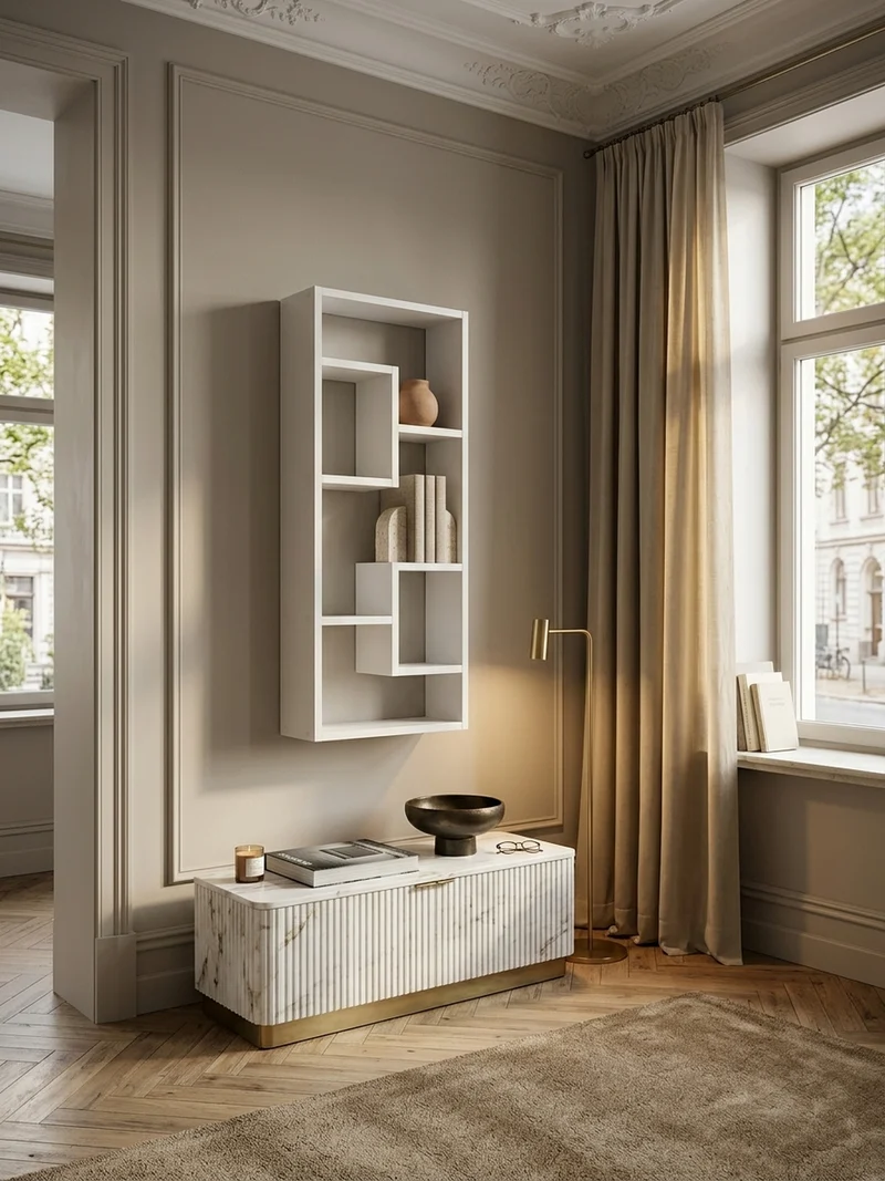 Wandregal Spanplatte Freischwebend Modern