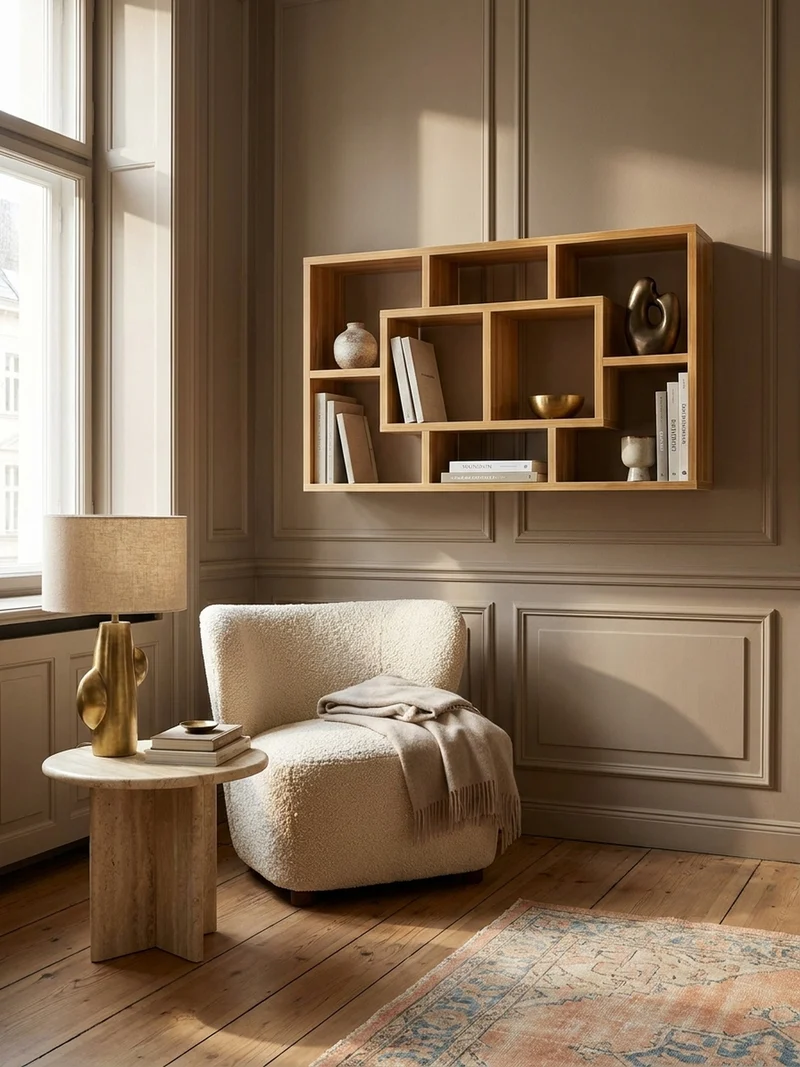 Wandregal MDF Melaminbeschichtet Modern