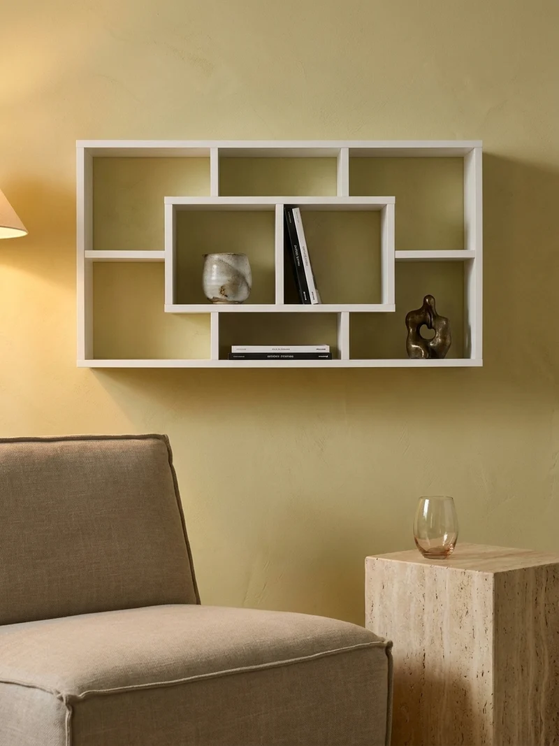 Wandregal MDF Melaminbeschichtet Modern